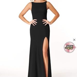 Azazie rogue crepe size 2 black